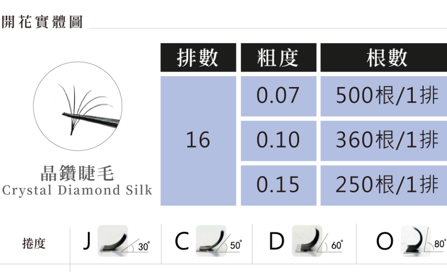 活動專屬│睫瑞晶鑽睫毛-J捲(單尺寸)